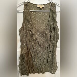 Michael Kors‎ Olive Textured Women's Blouse